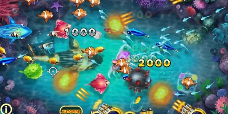 Hệ thống vũ khí đa dạng trong bắn cá siêu thị tại Sunwin