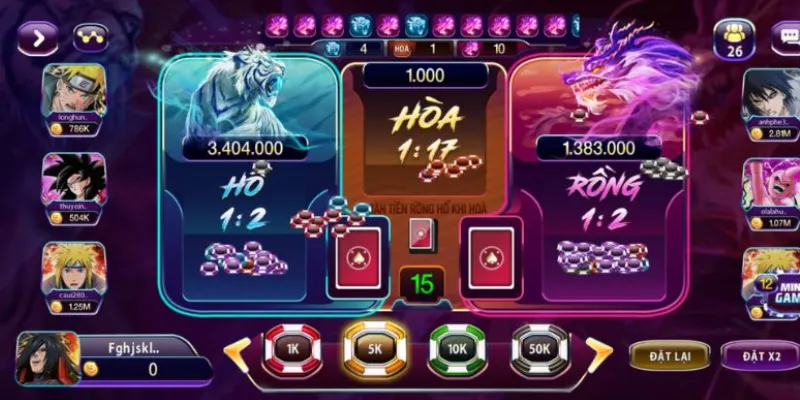 Một số loại cược trong rồng hổ và cách đặt cược hiệu quả