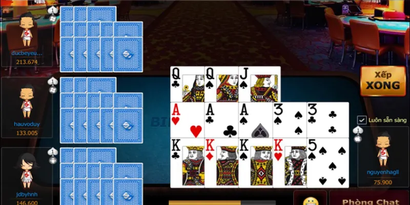 Chi tiết thứ tự bài Mậu Binh từ cao đến thấp