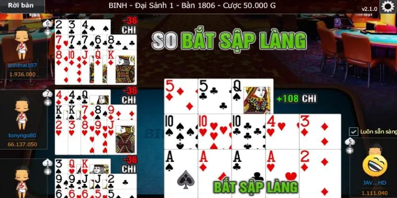 Hướng dẫn sắp xếp bài Mậu Binh hiệu quả nâng cao tỷ lệ thắng