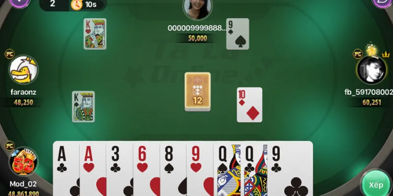 Luật chơi trong bài phỏm online