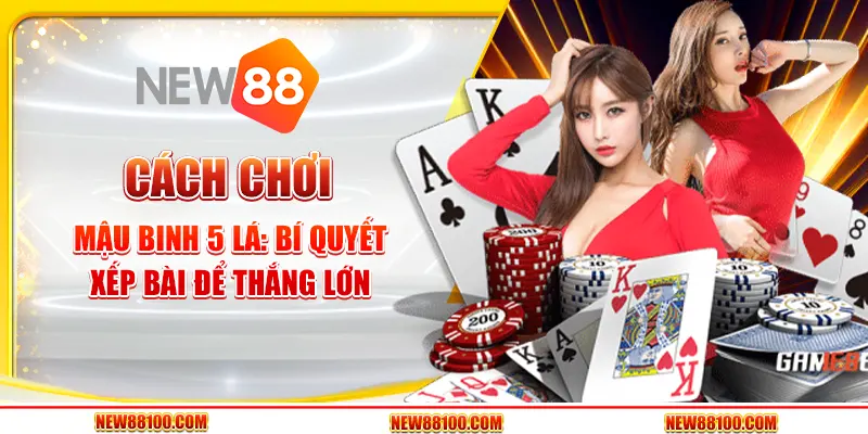 Cách chơi Mậu Binh 5 lá - Bí quyết xếp bài để thắng lớn