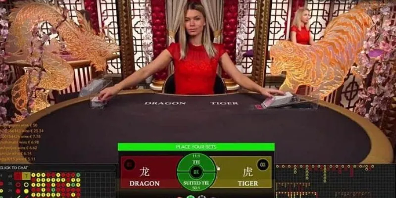 Các bước đặt cược trong Dragon Tiger