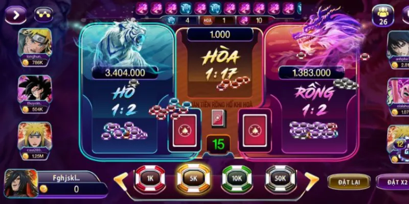 Hướng dẫn chi tiết cách đặt cược Rồng Hổ hiệu quả