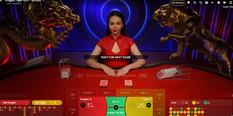 Áp dụng kinh nghiệm chơi Dragon Tiger hiệu 