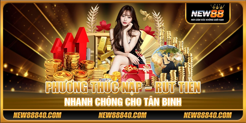 Phương thức nạp – rút tiền nhanh chóng cho tân binh